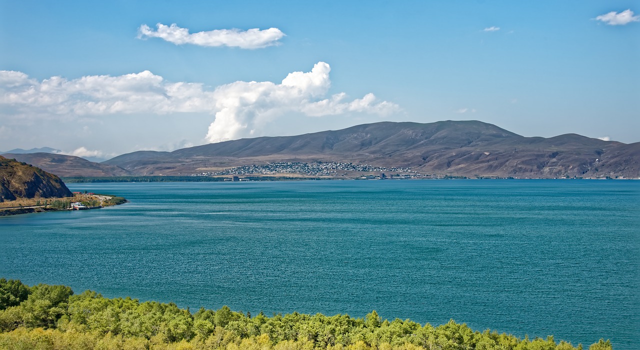 armenia  lake sevan  landscape free photo