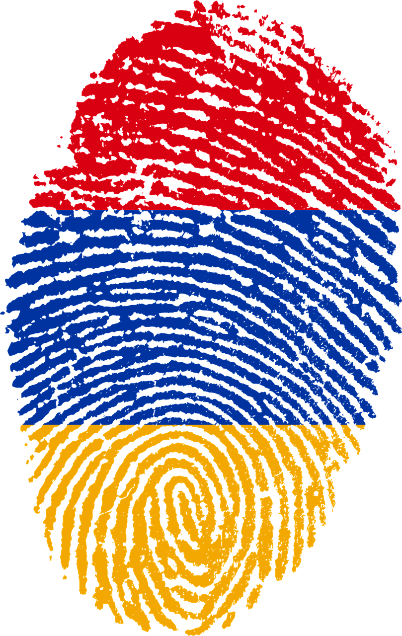 armenia flag fingerprint free photo