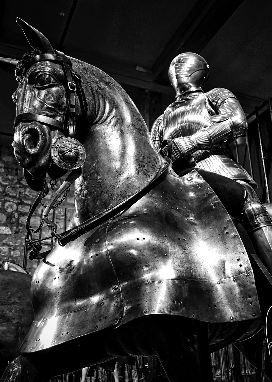 armour horse knight free photo
