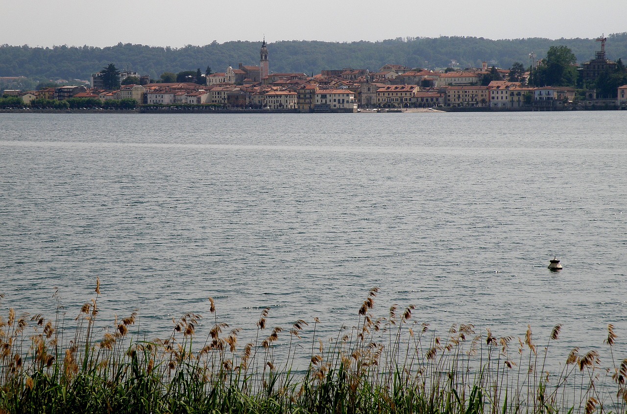 arona panorama italy free photo