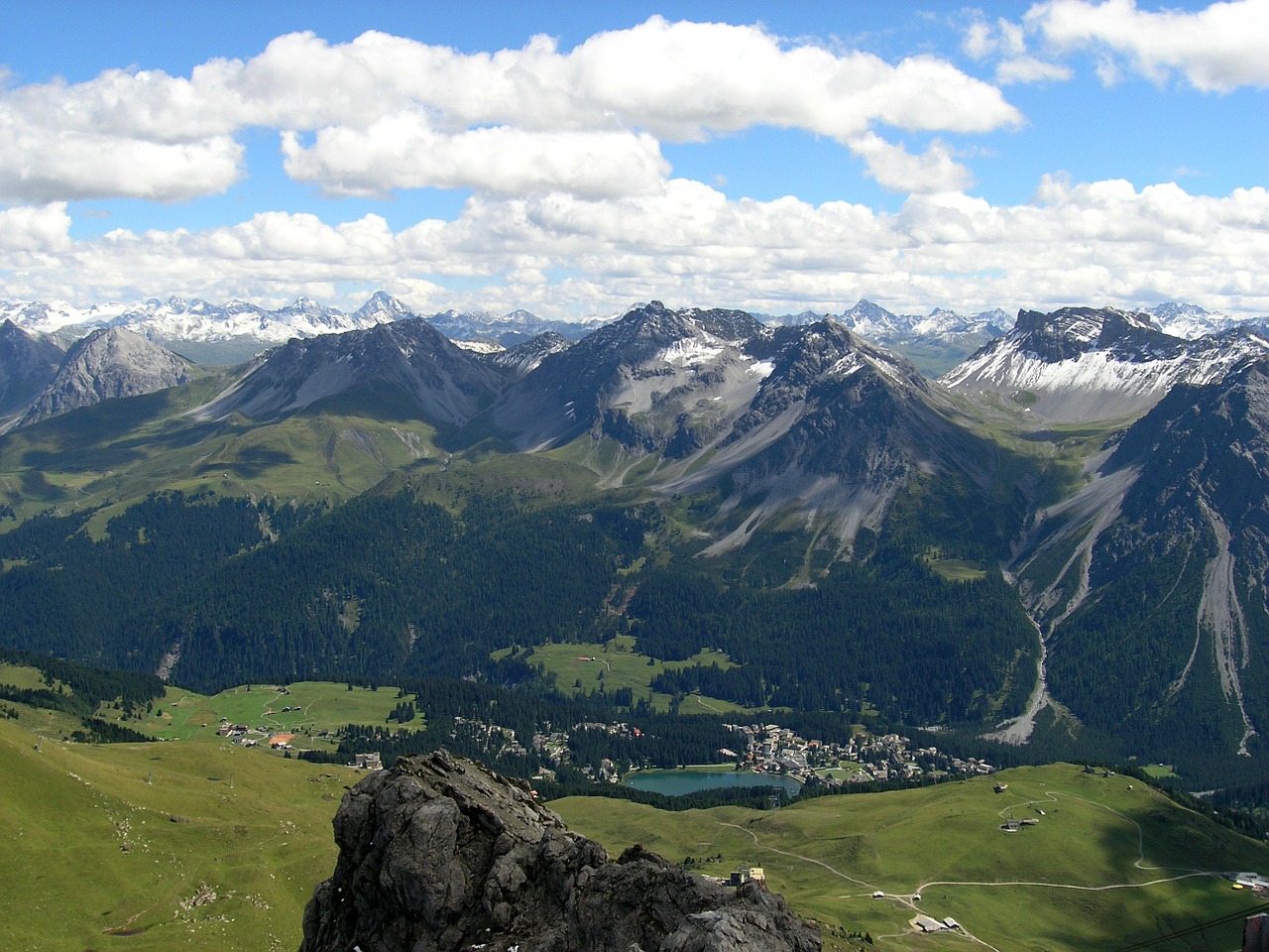 arosa switzerland mountain free photo