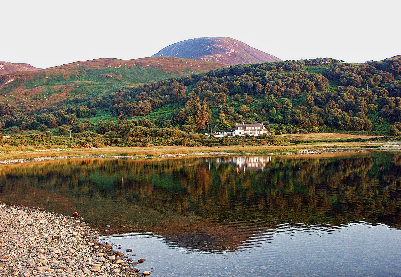 arran scotland reflection free photo
