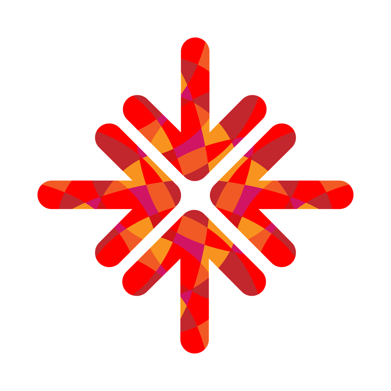 arrow direction snowflake free photo