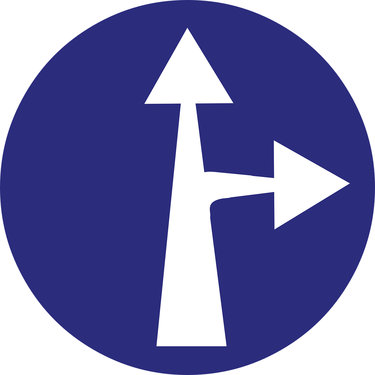 arrow direction road sign free photo