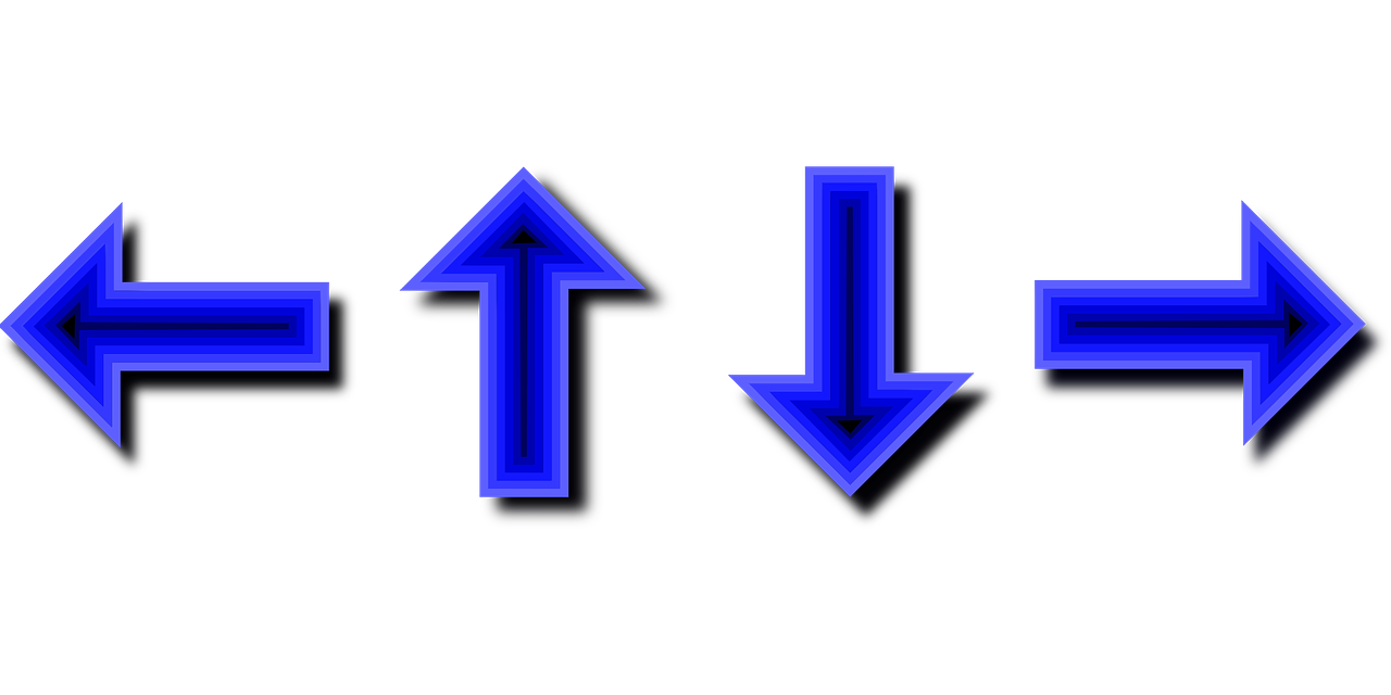arrows blue directions free photo