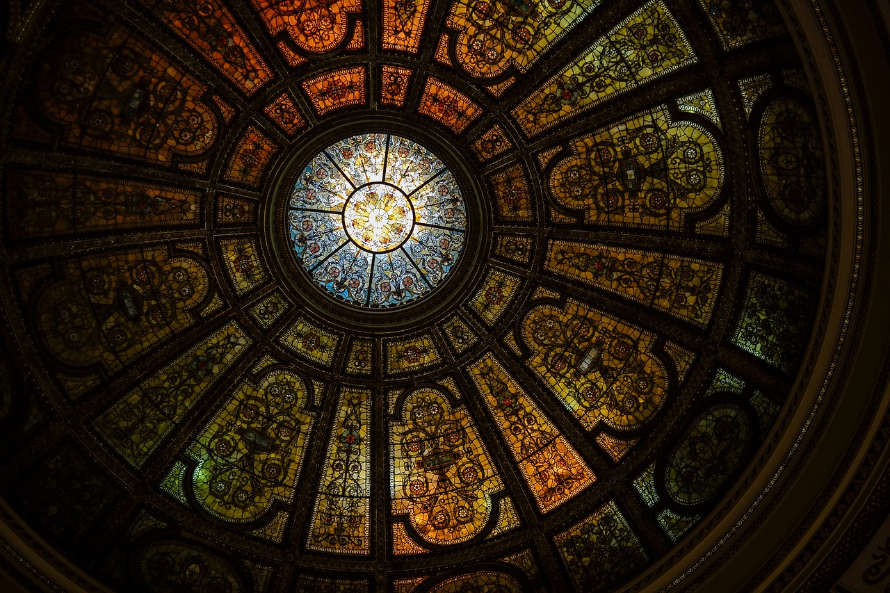 art ceiling dome free photo