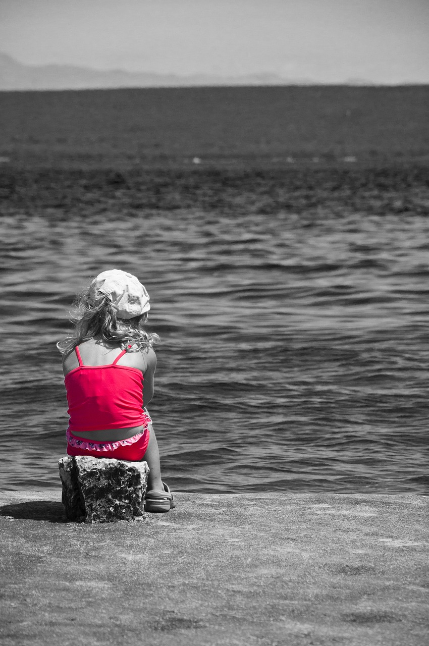 art waiting water free photo