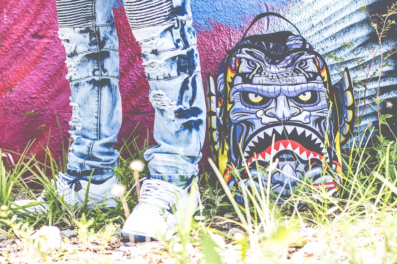 art graffiti shoes free photo