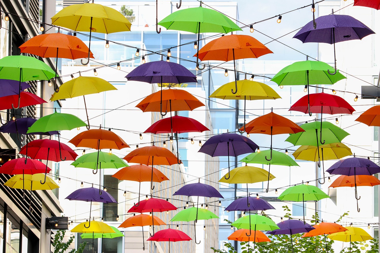 art  umbrella  colorful free photo