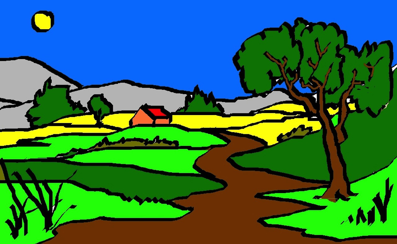 art drawing landscape free photo