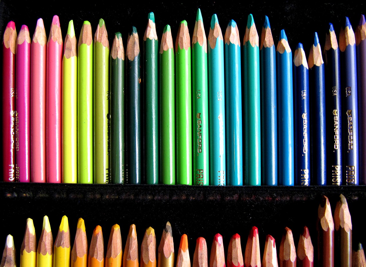 art pencils colors free photo