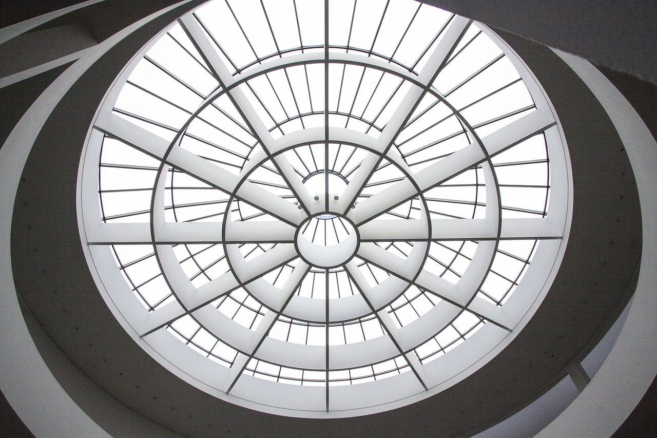 art gallery dome light architecture free photo