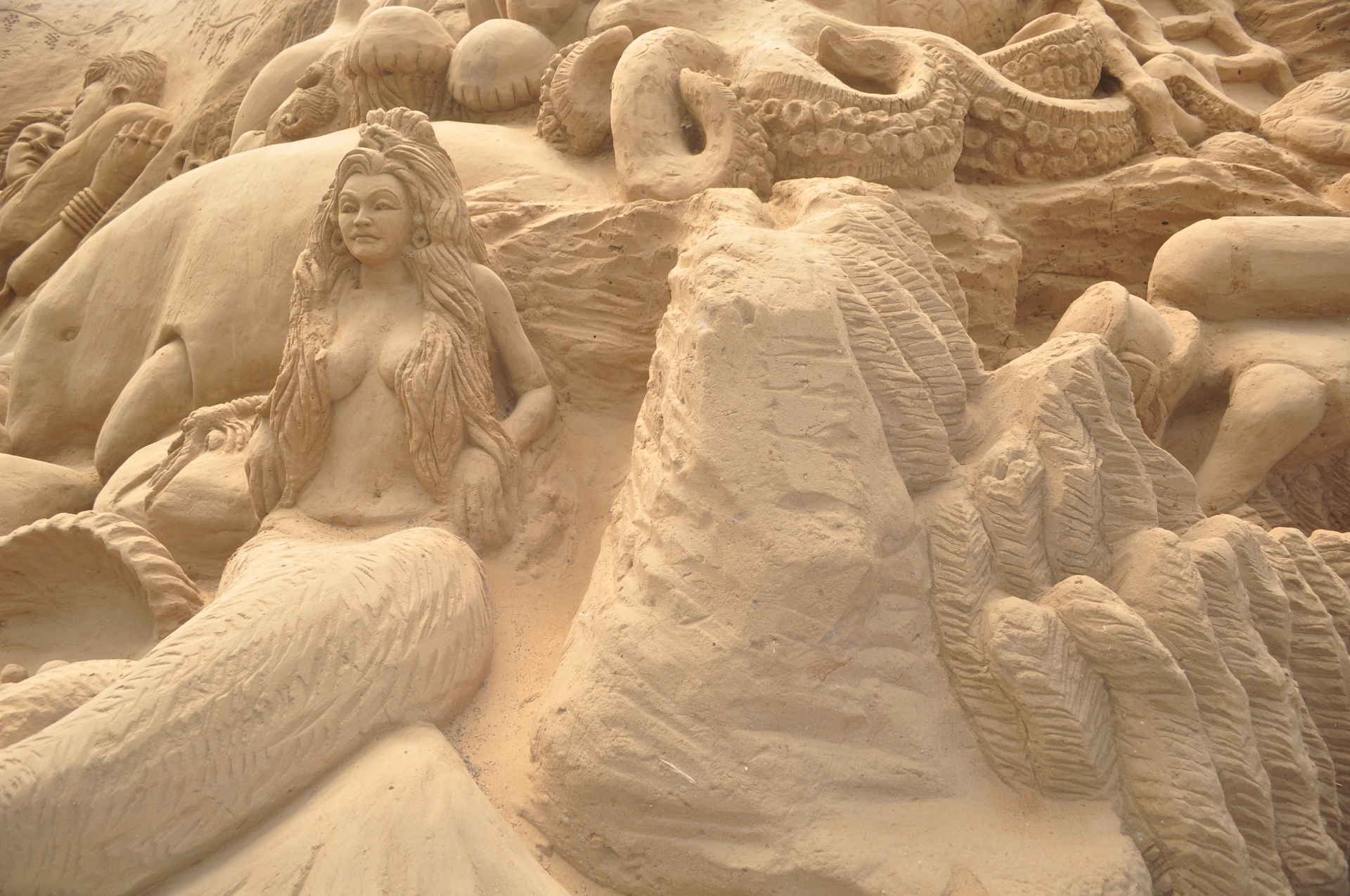 sculpture sand art free photo