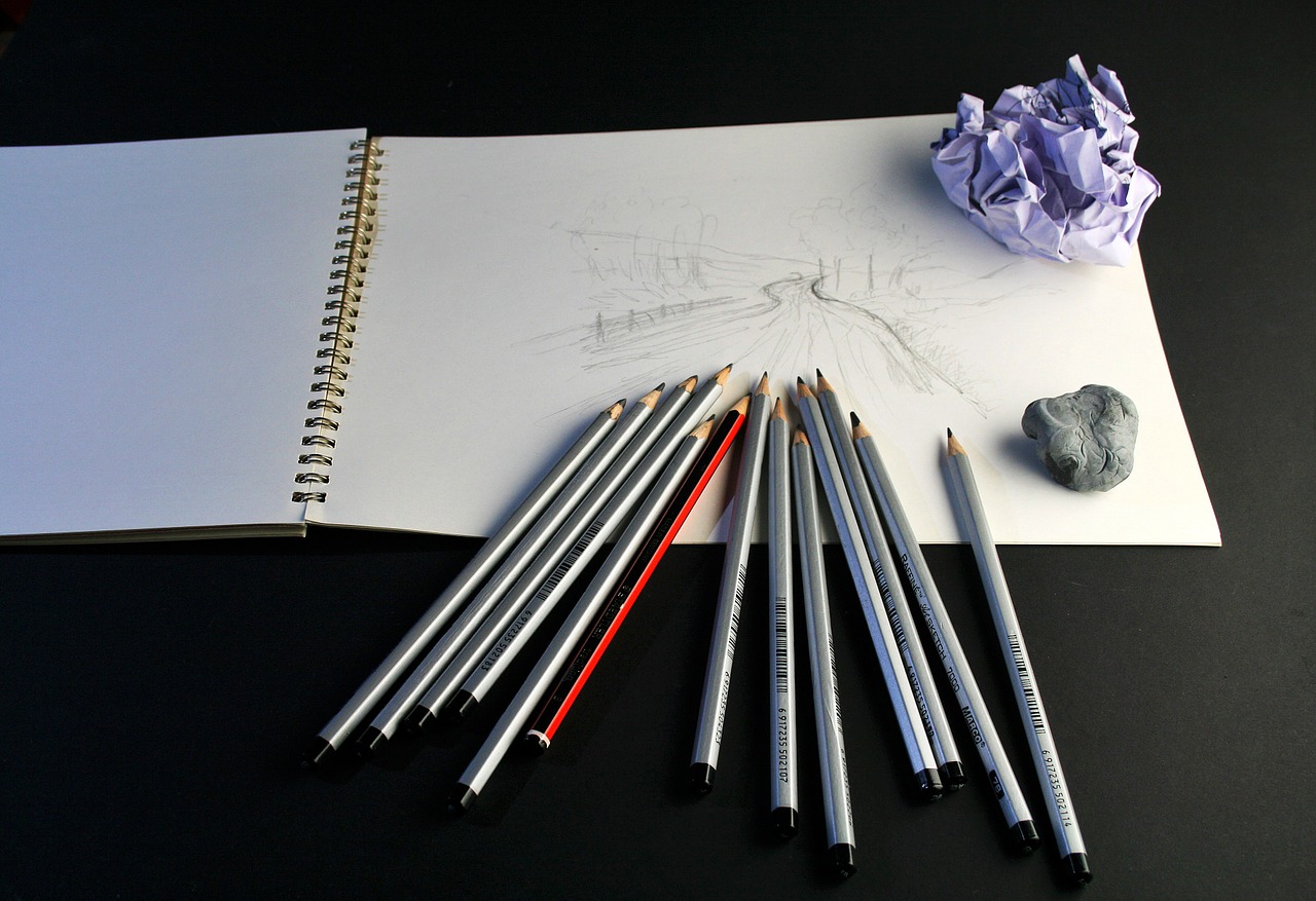 art pencils pencils sketch pad free photo