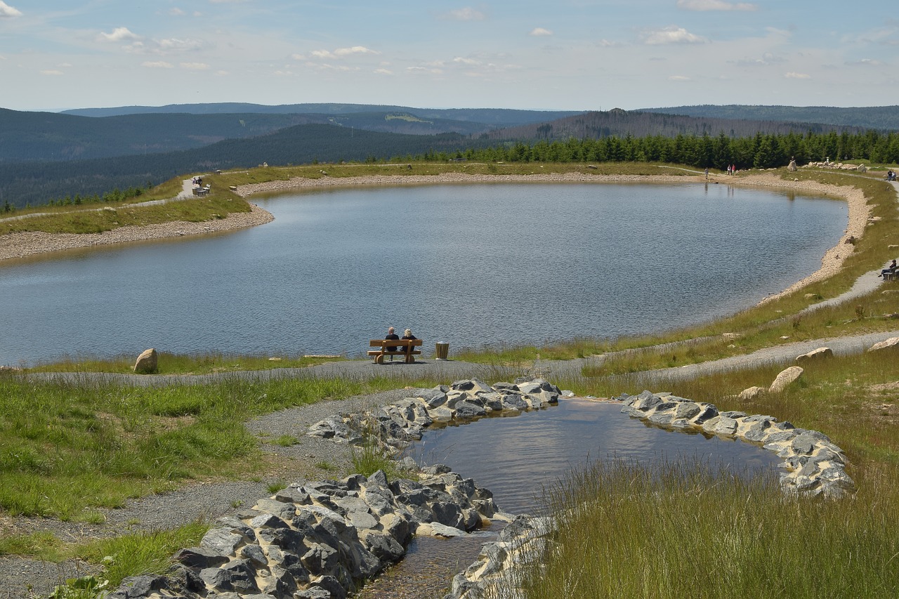 artificial pond plateau quiet zone free photo