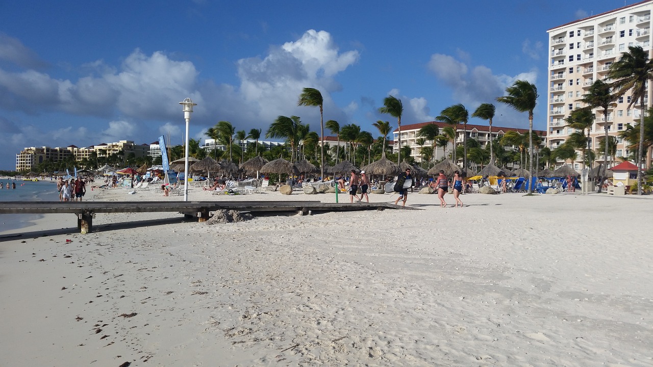 aruba hotel beach free photo