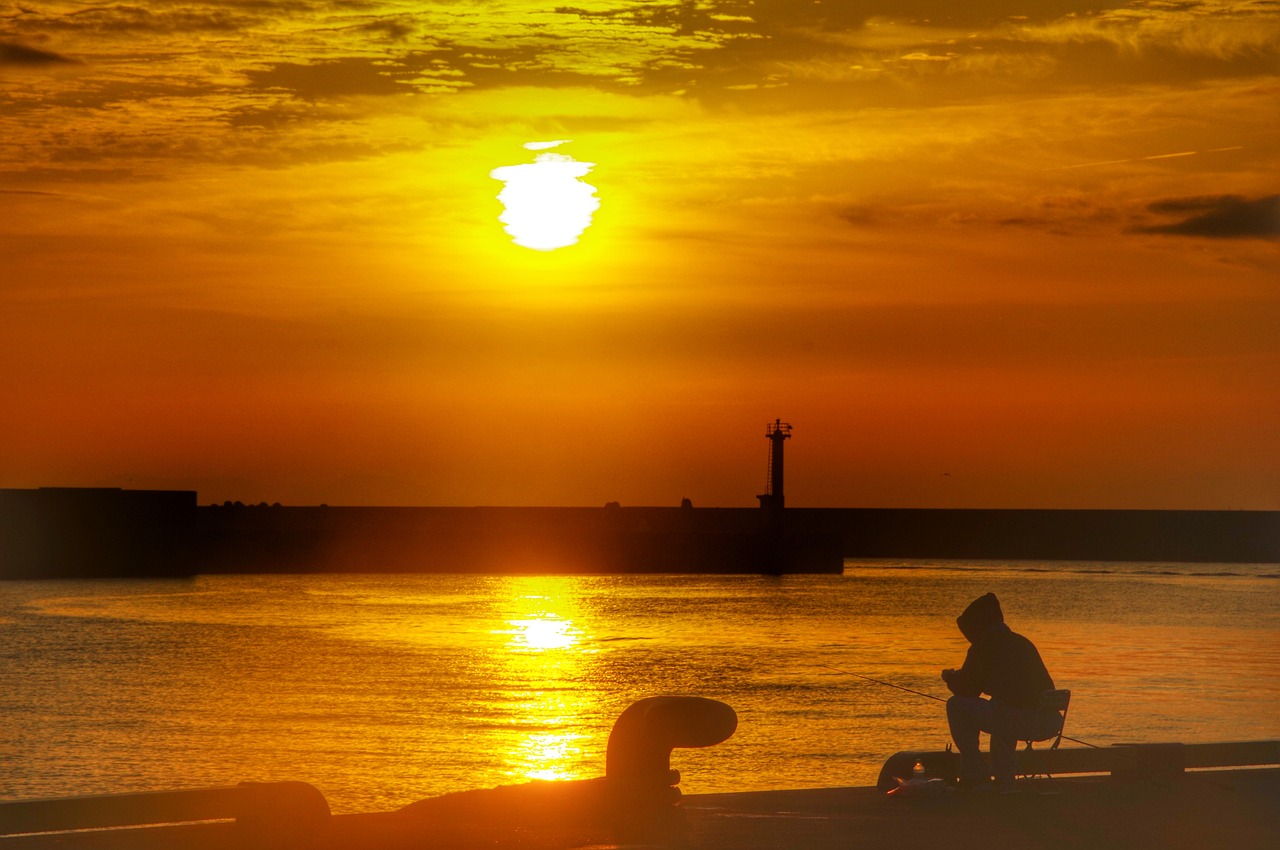 asahi morning fishing free photo