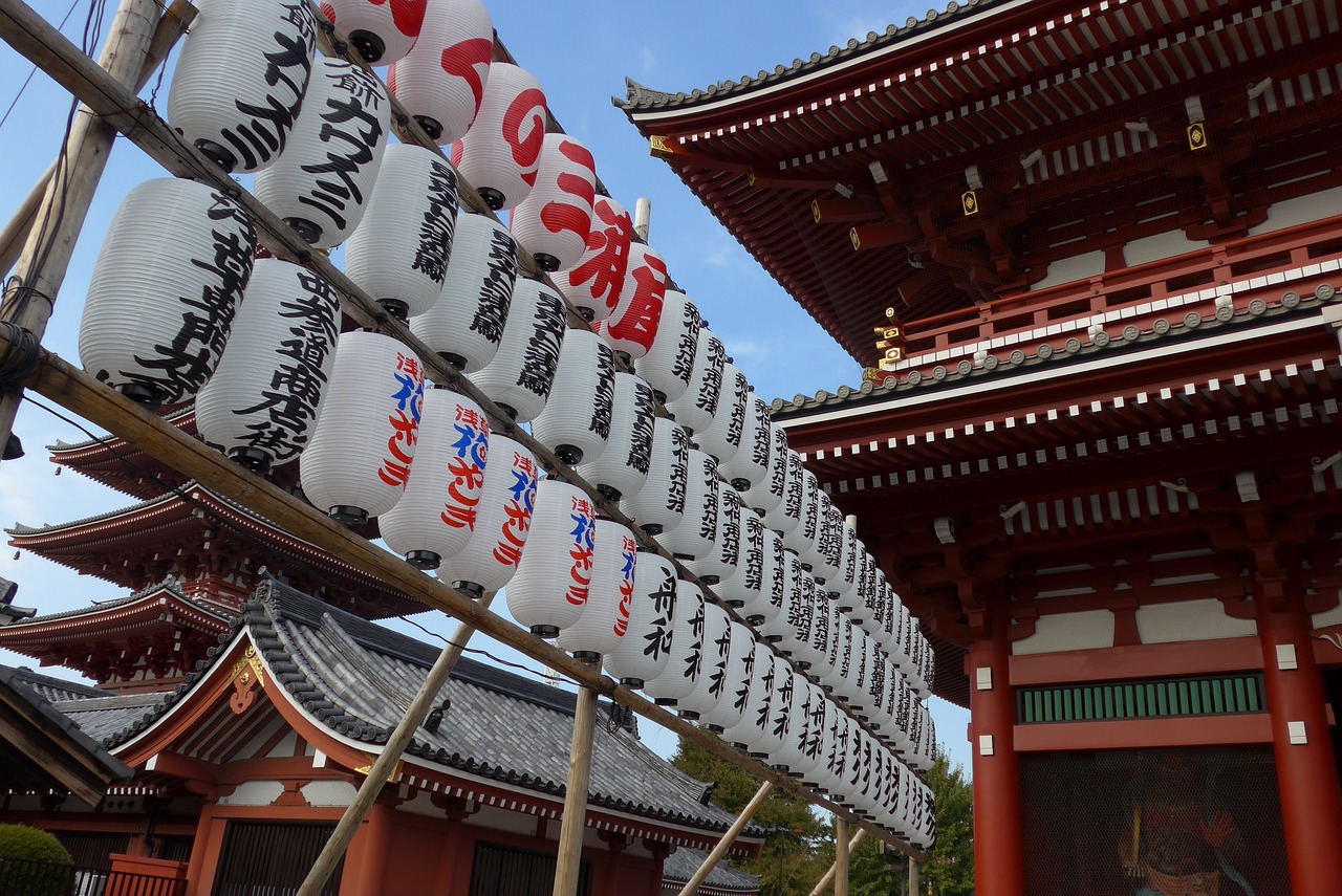 asakusa senso-ji temple tourism free photo