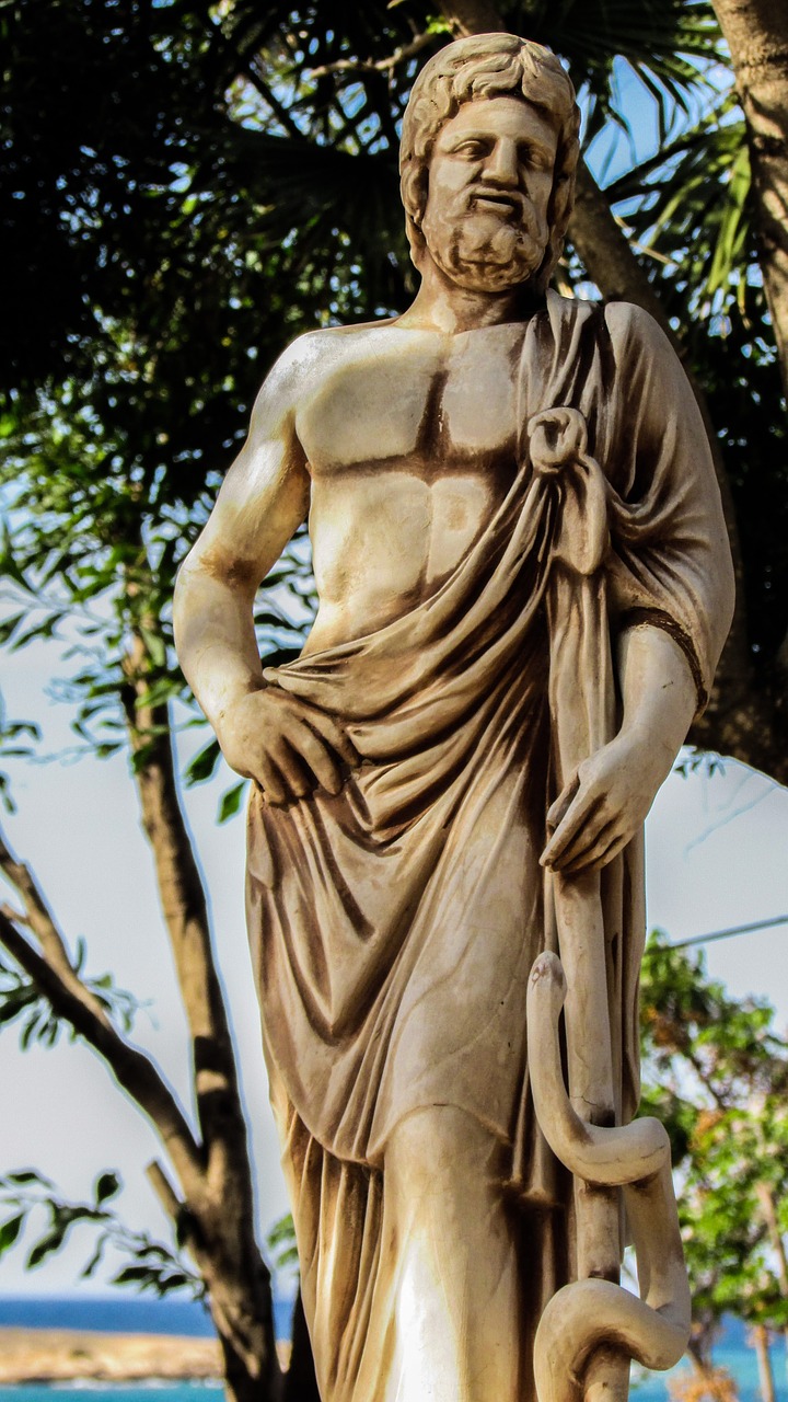 asclepius god medicine free photo