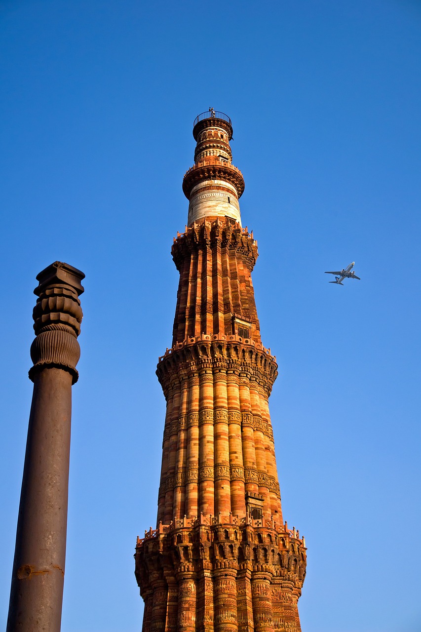 ashoka pillar qutab minar india free photo