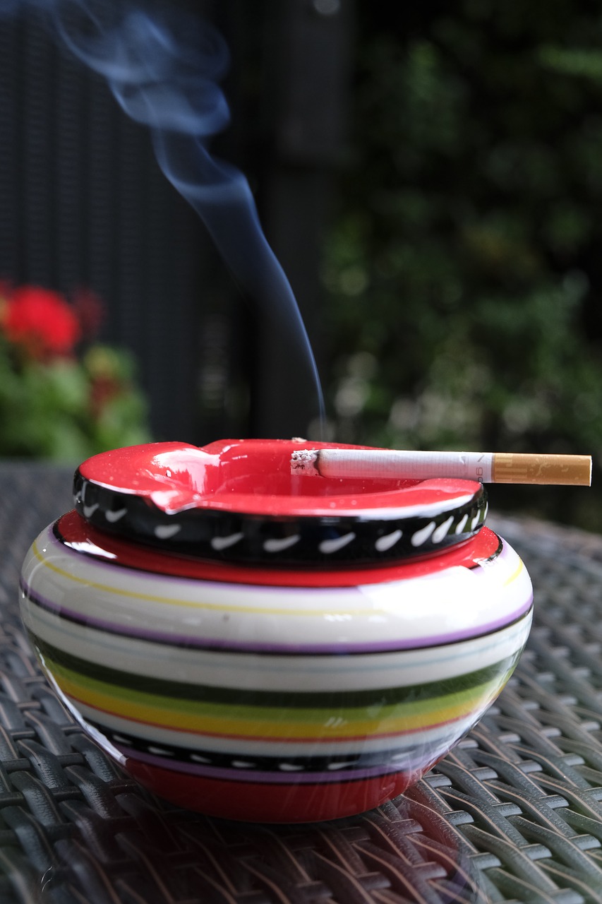 ashtray smoking cigarette free photo