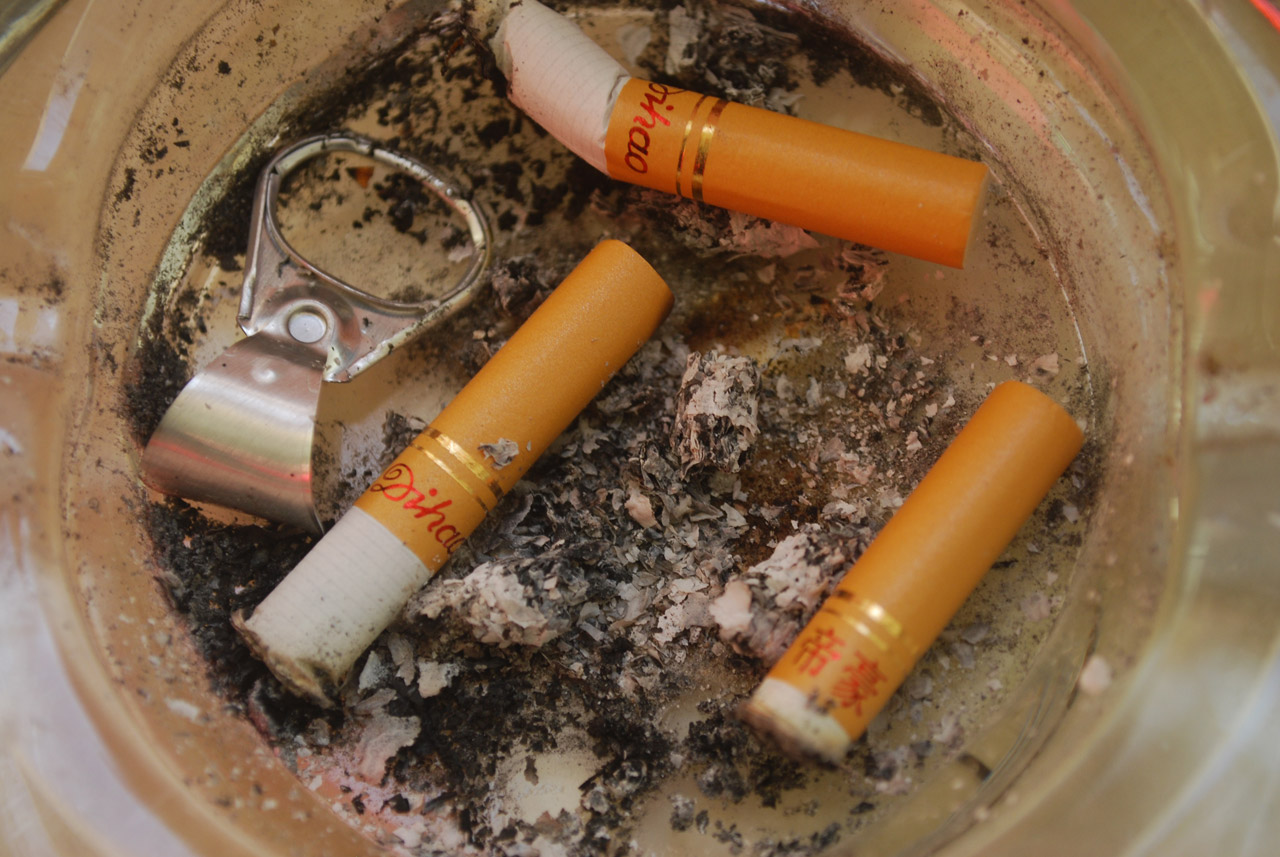ashtray butts cigarette free photo