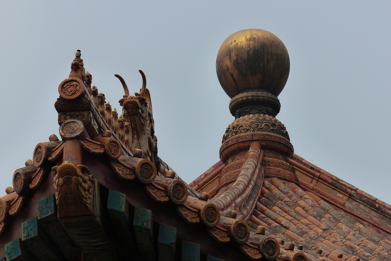 asia temple roof free photo