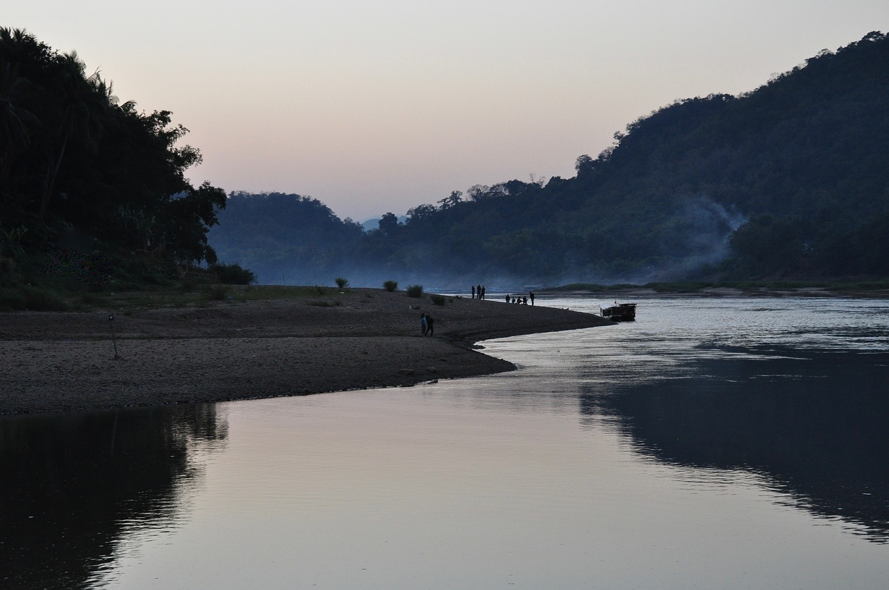 asia  mekong river  luang prabang free photo