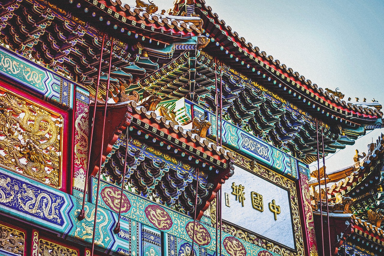 asian building ornate free photo