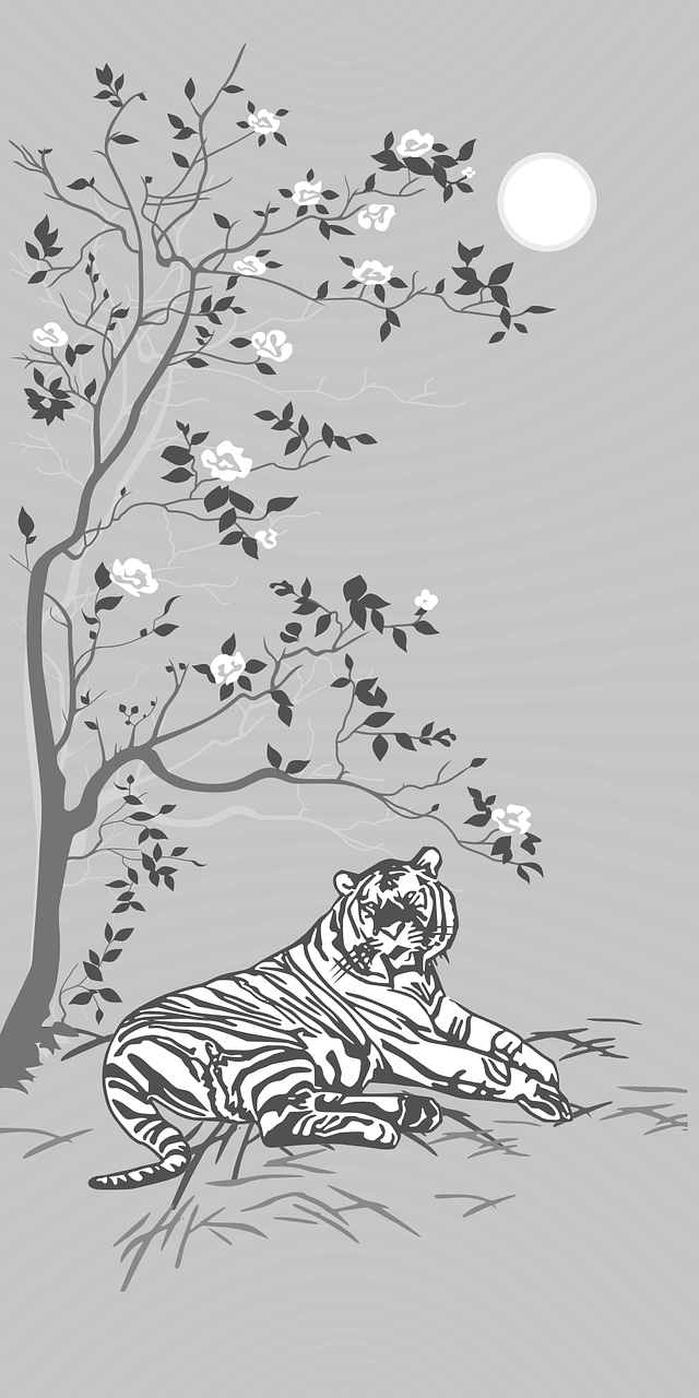 asian design tiger free photo