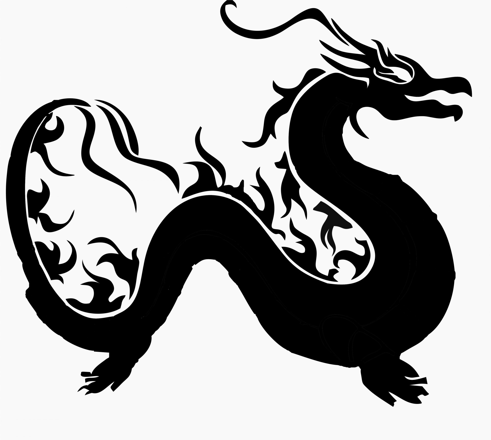 dragon silhouette asian free photo