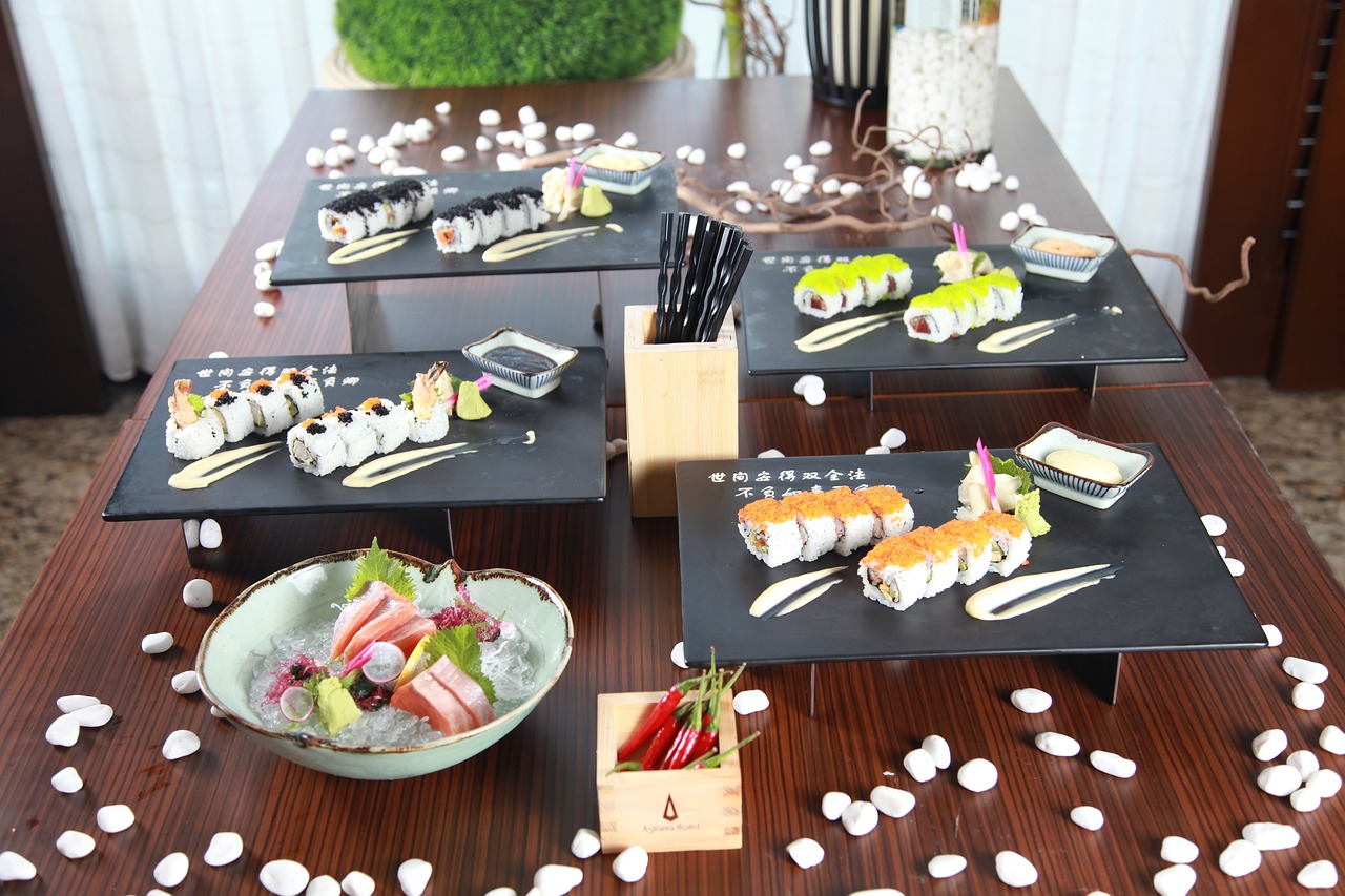 asian food sushi japan meal free photo