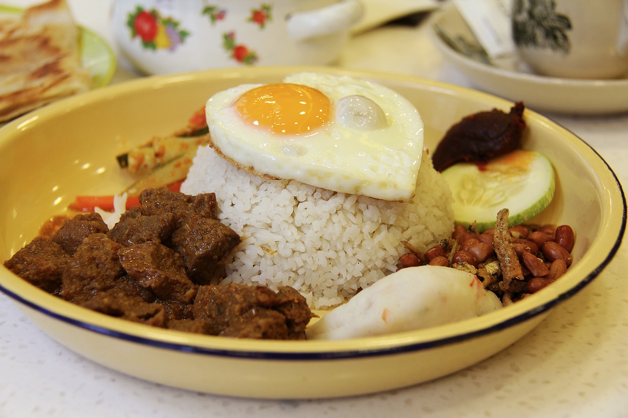 asian food beef rendang free photo