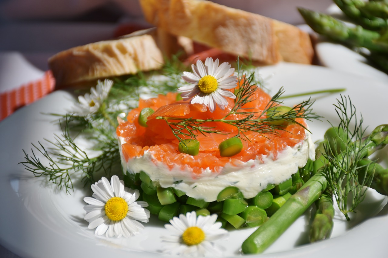 asparagus green starter asparagus salad free photo