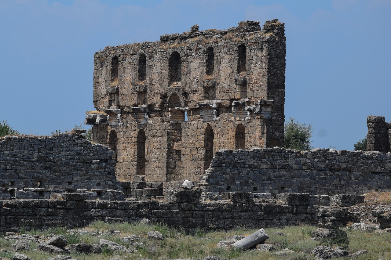 aspendos  ancient times  ruin free photo