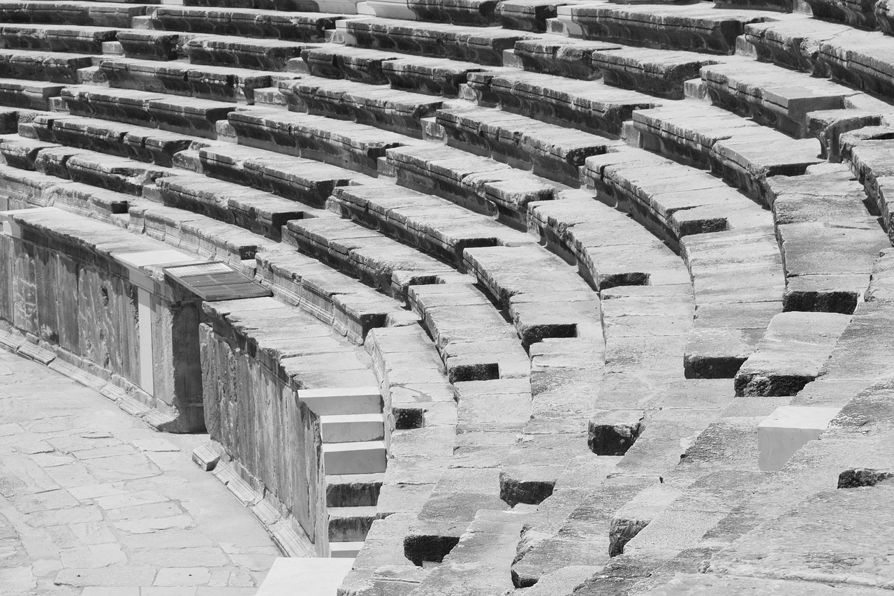 aspendos  theatre  detail free photo