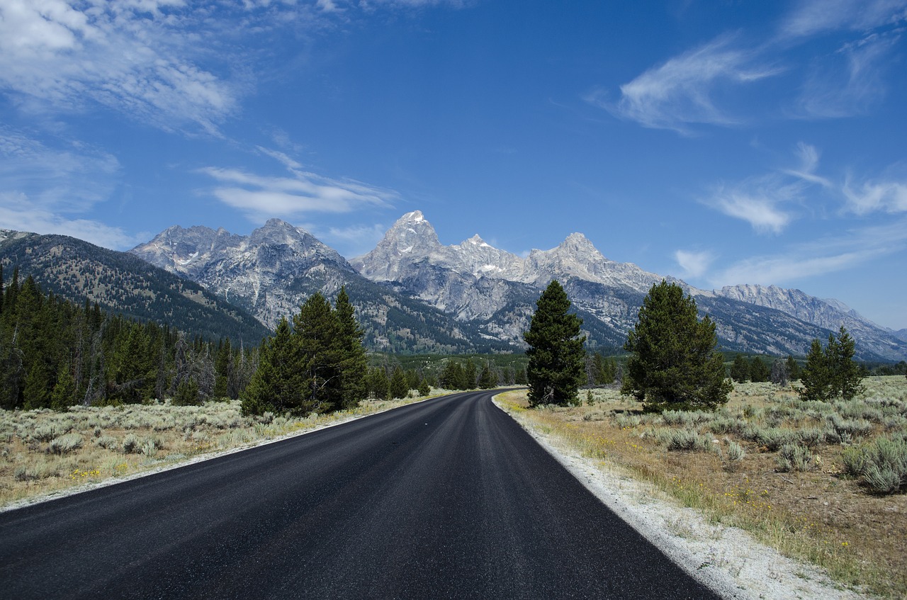 asphalt highway mountain free photo