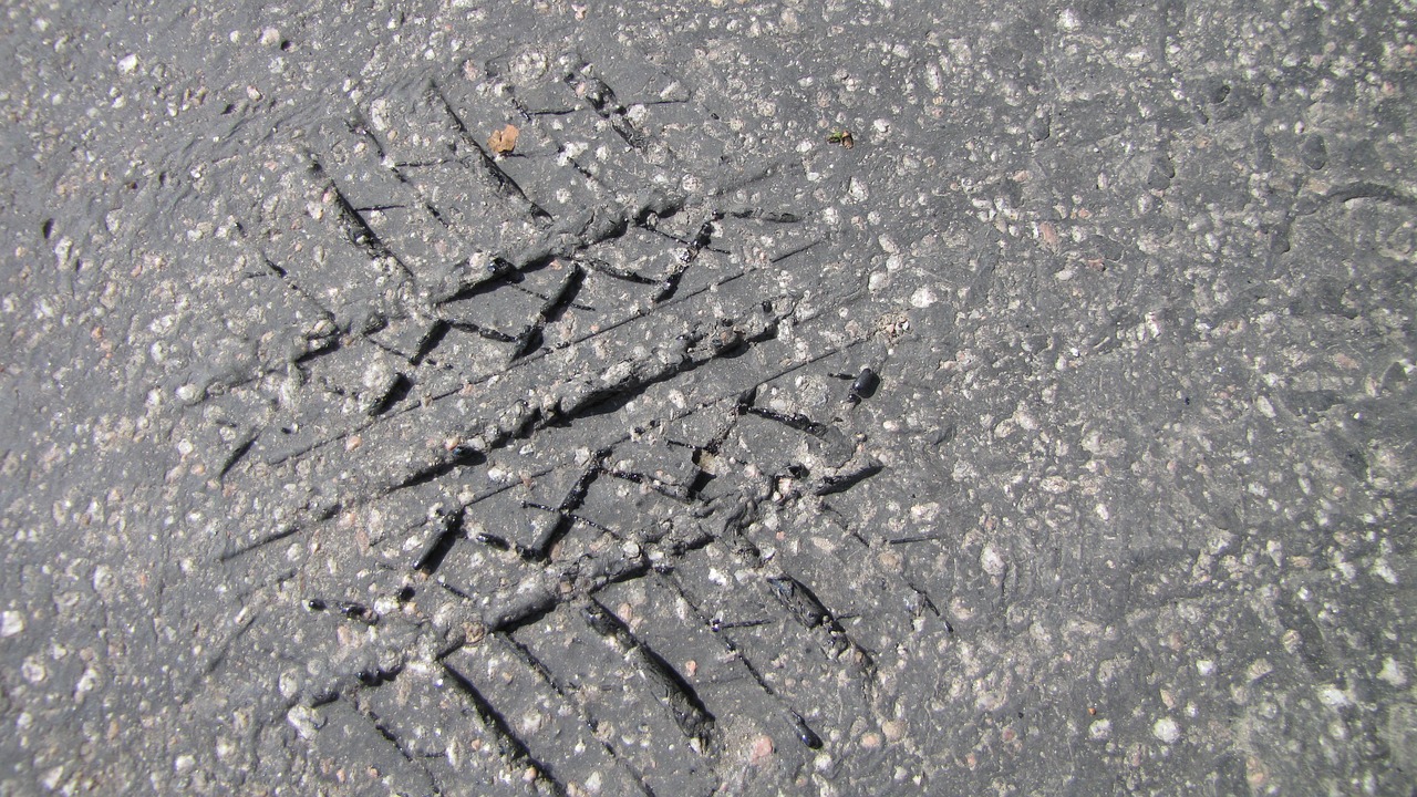 asphalt  print  track free photo