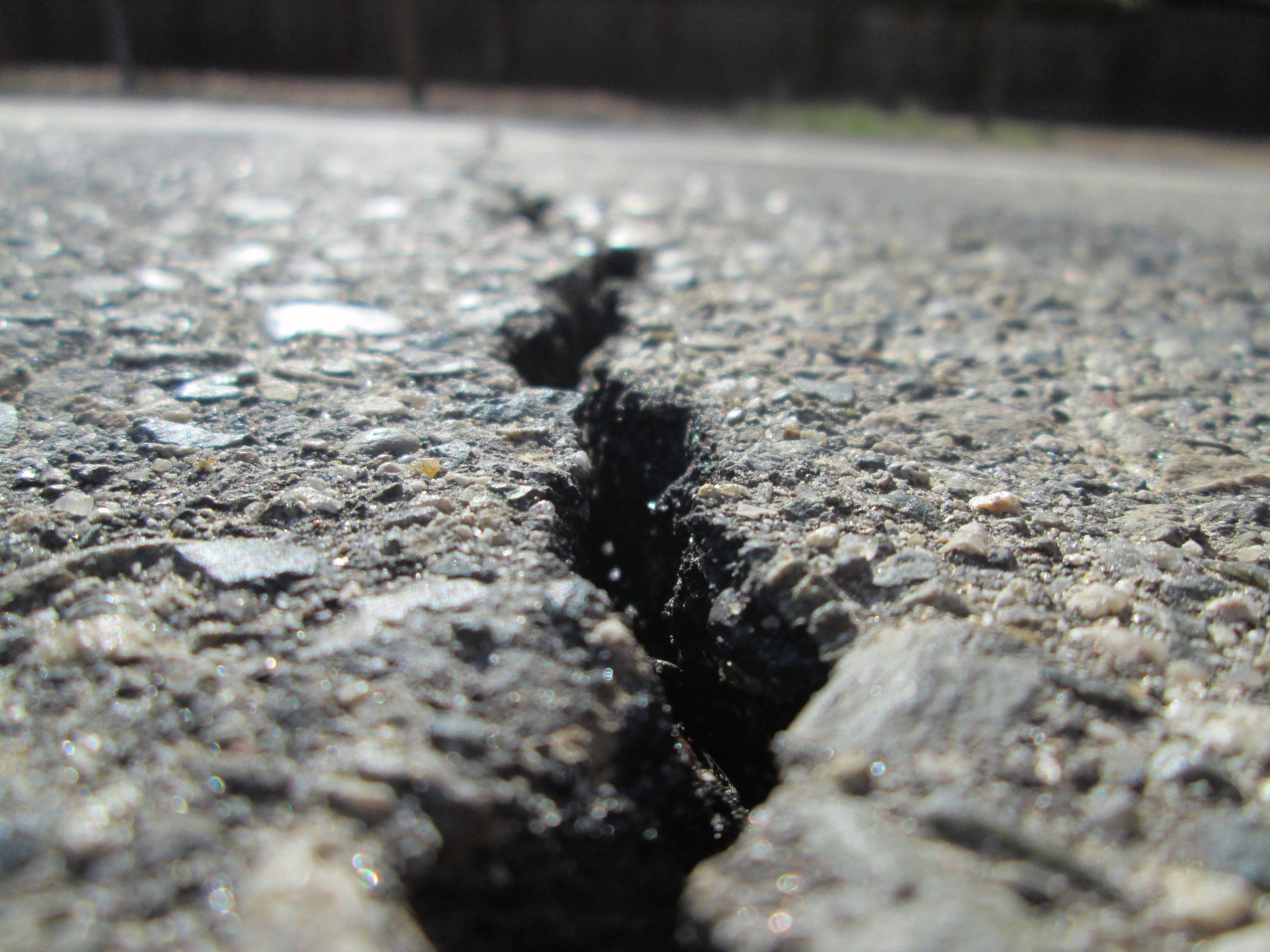 asphalt crack macro free photo