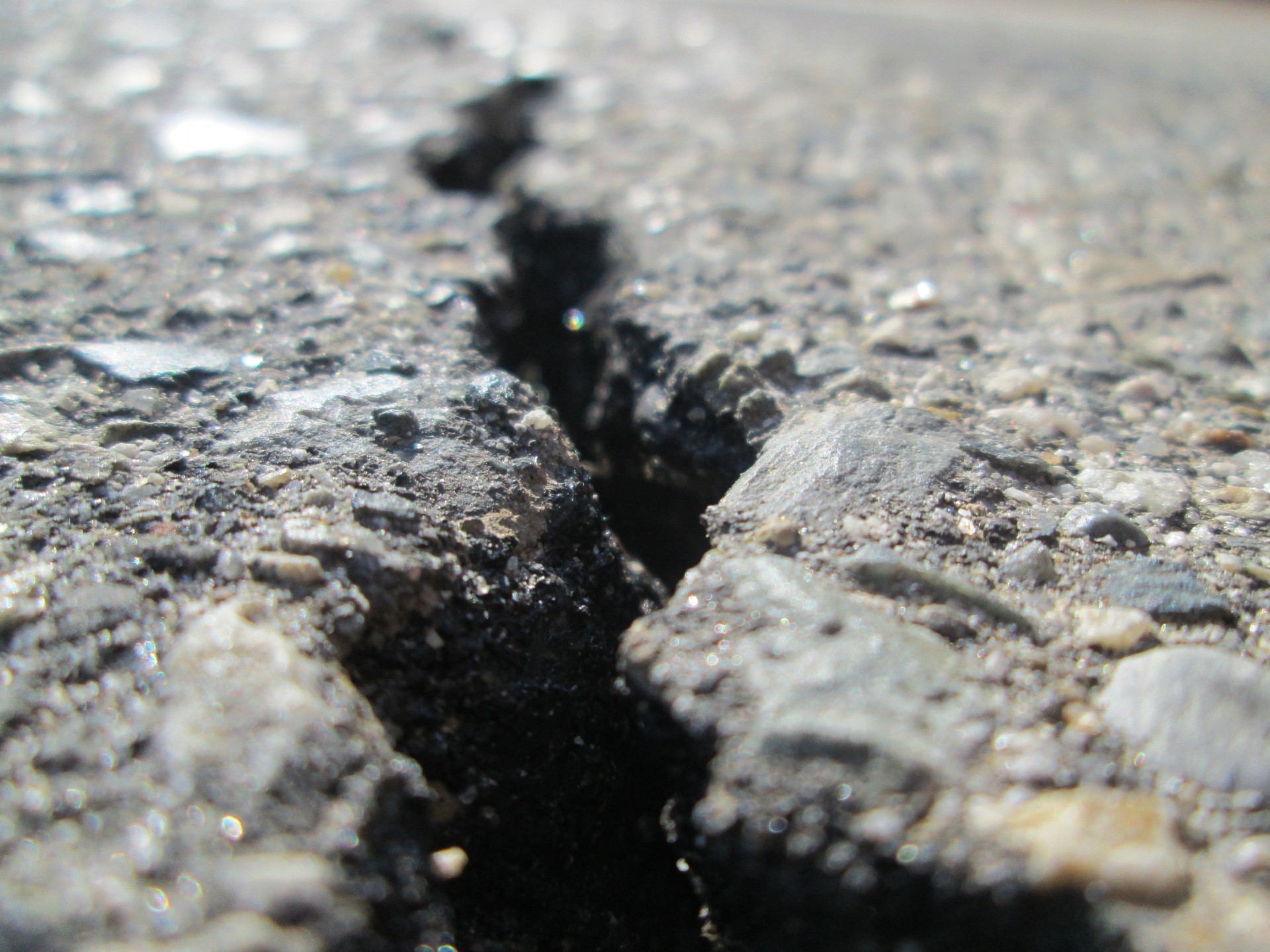 asphalt crack macro free photo