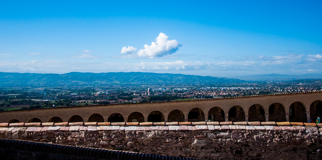 assisi umbria landscape free photo