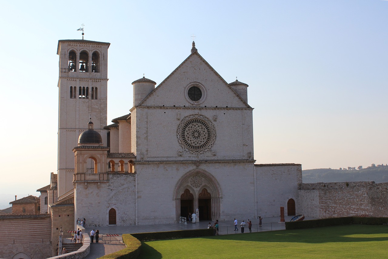 assisi  basilica  st francis free photo