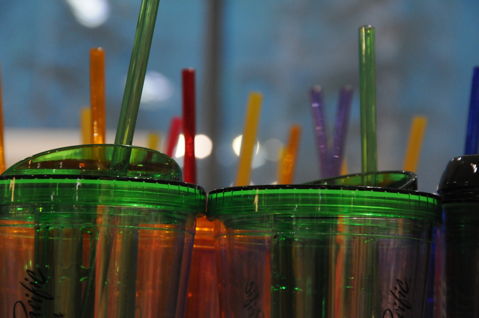 glasses cups straws free photo