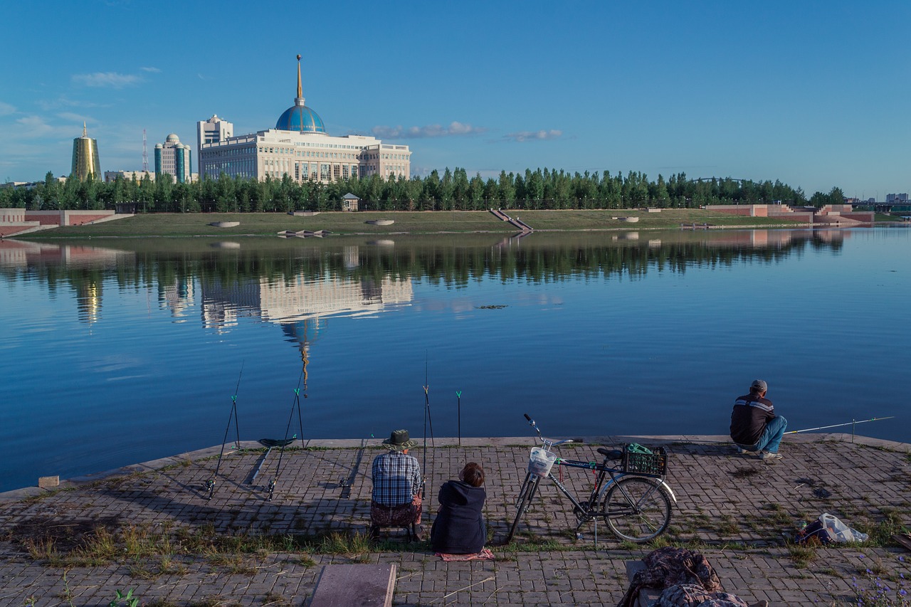 astana  morning  fishing free photo