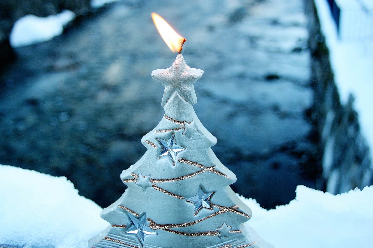 asterisk candle christmas free photo