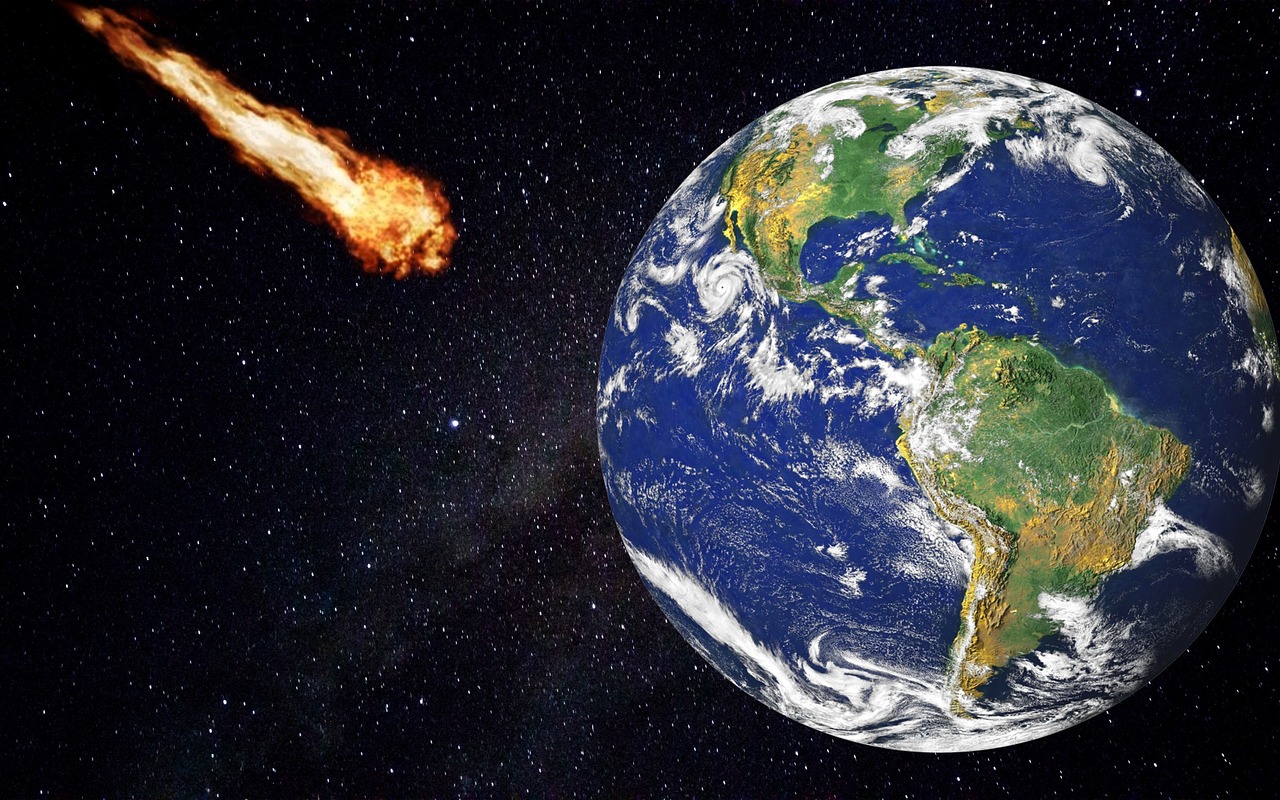 asteroid  comet  meteorite free photo