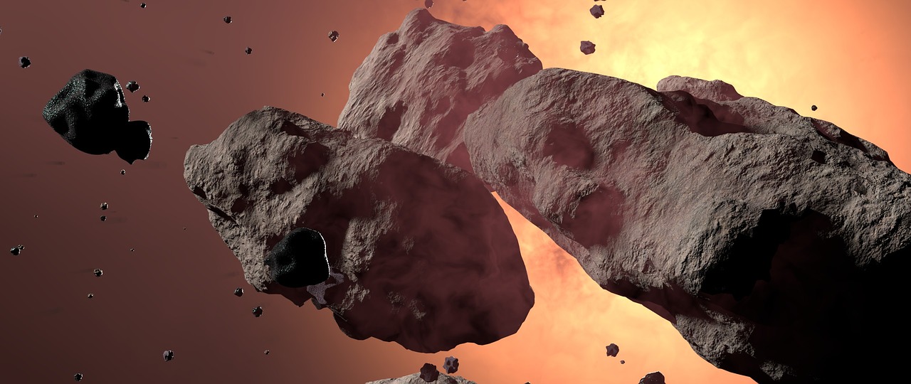 asteroids meteors rocks free photo