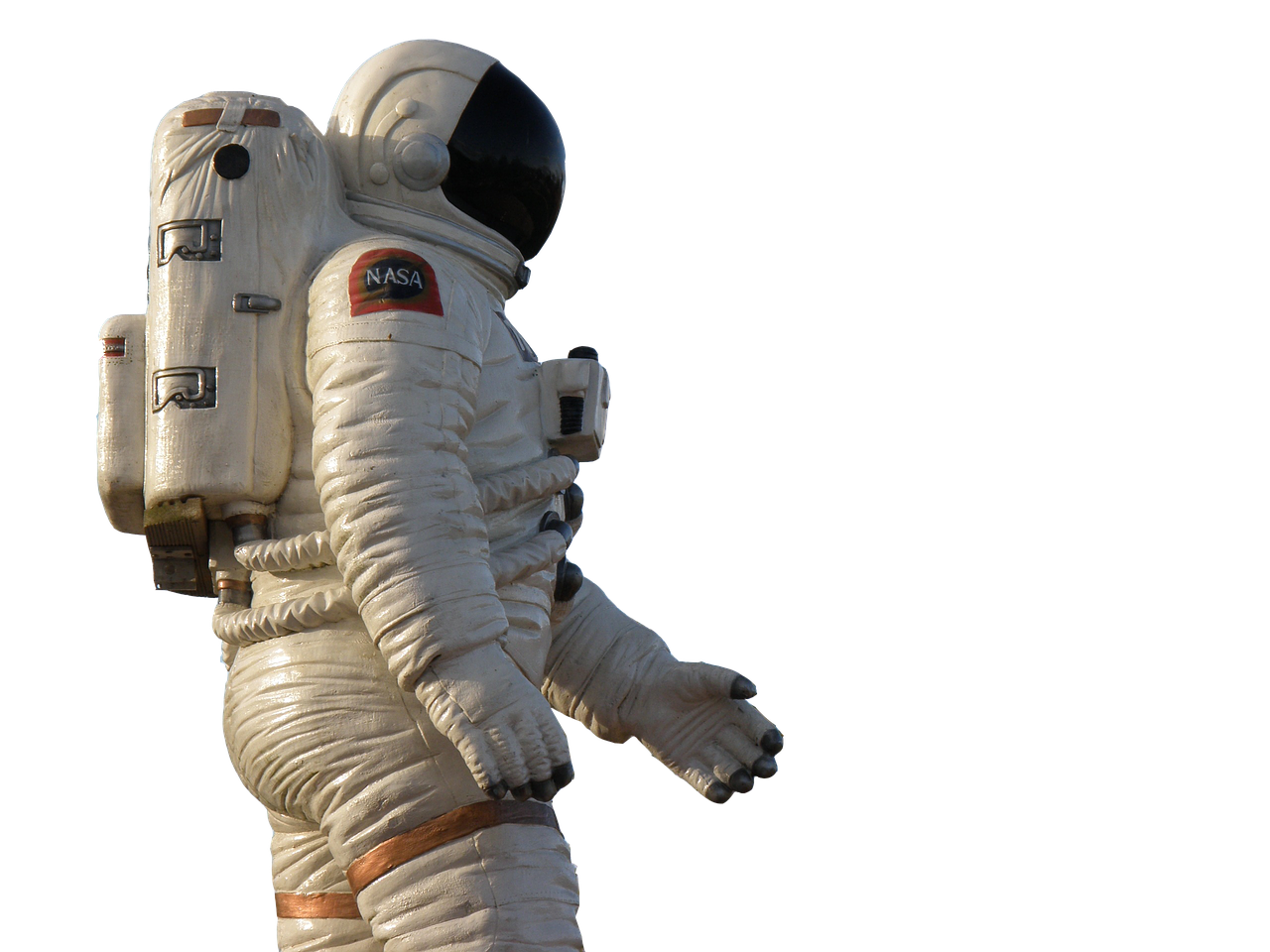 astronaut isolated wear protective clothing free photo