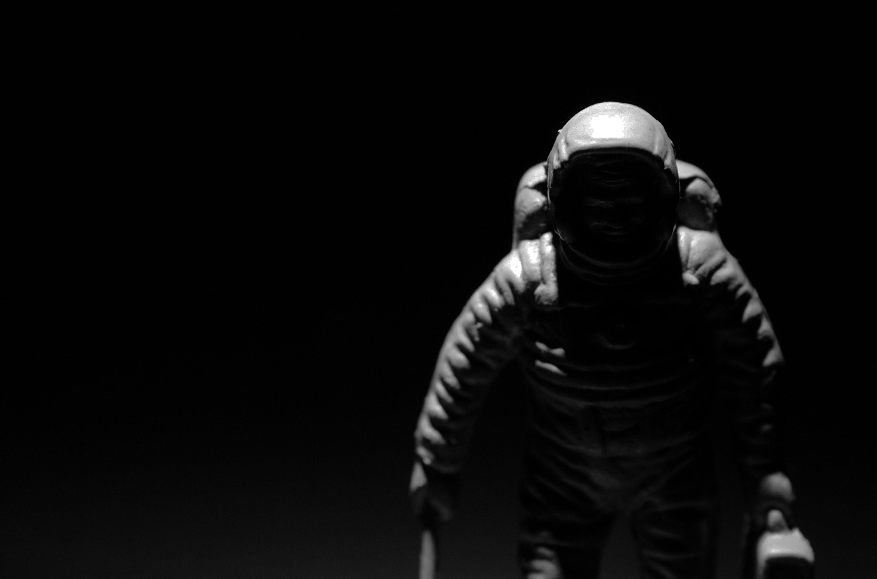 astronaut chiaroscuro contrast free photo