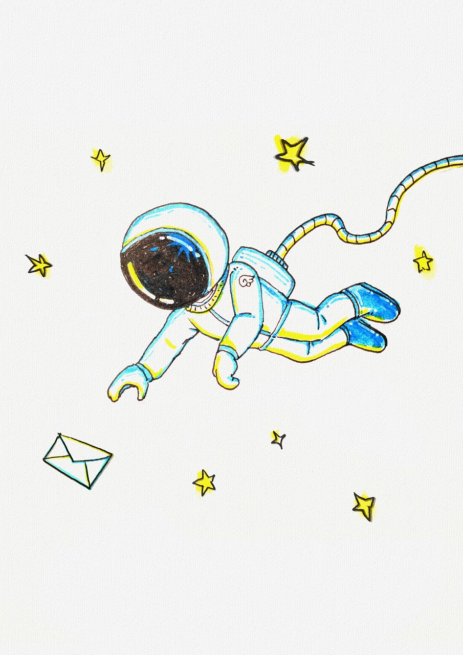 astronauts  postmasters  love letters free photo